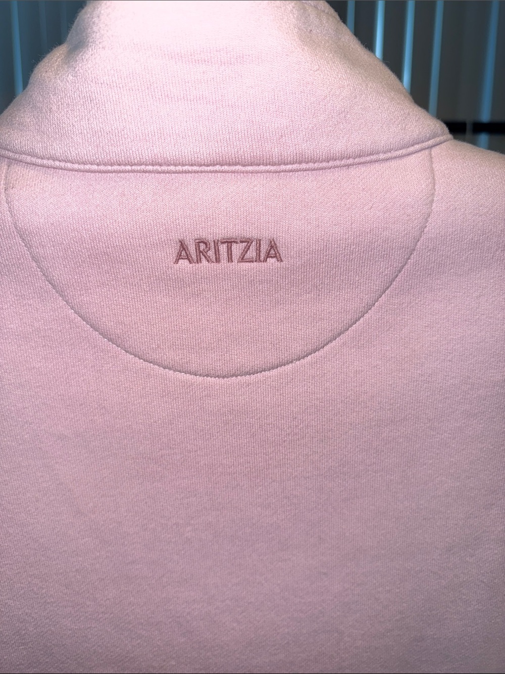 Aritzia Pale Pink Quarter-Zip Pullover - Picture 6 of 6